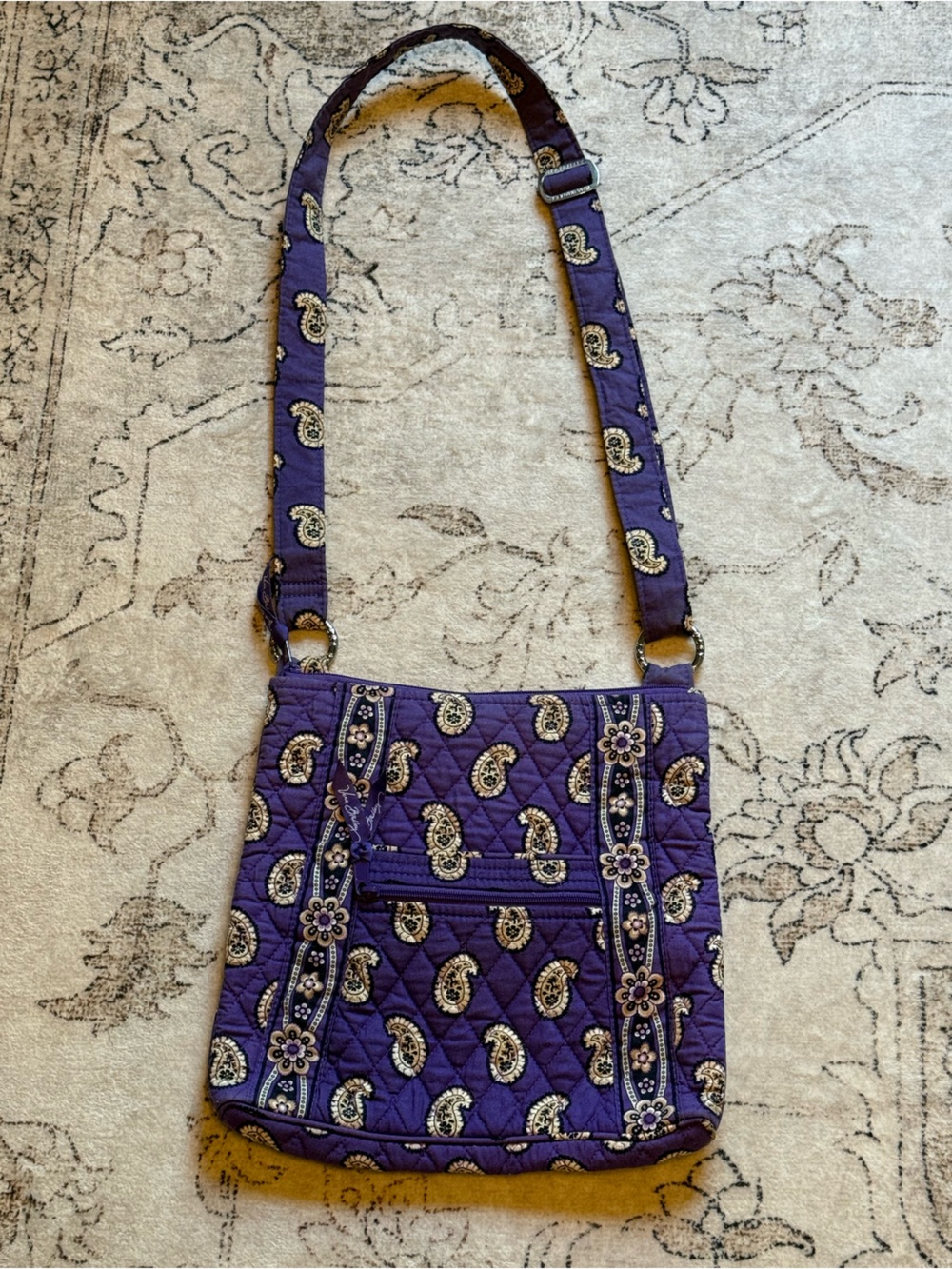 Vintage Simply Violet Vera Bradley Crossbody Bag - Women Accessories